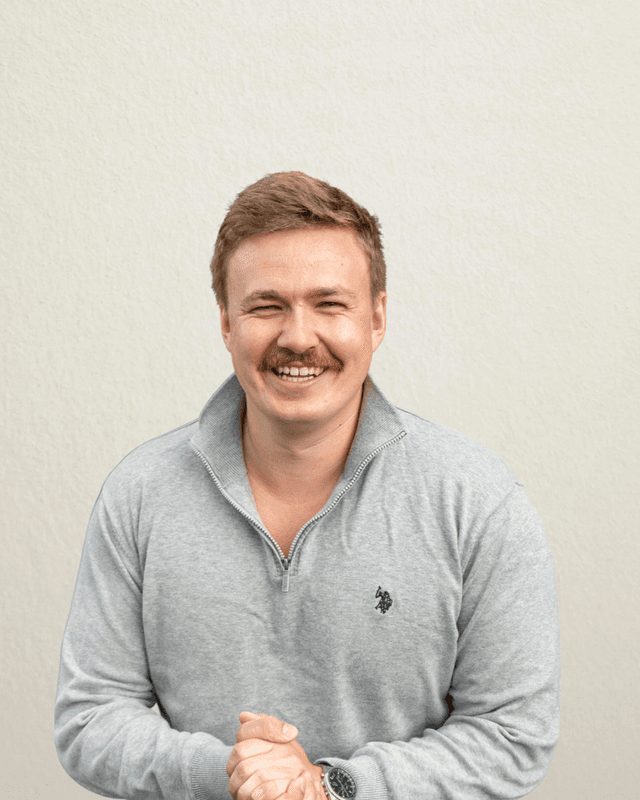 Ivar — founder of Authority, photographed against a neutral office background